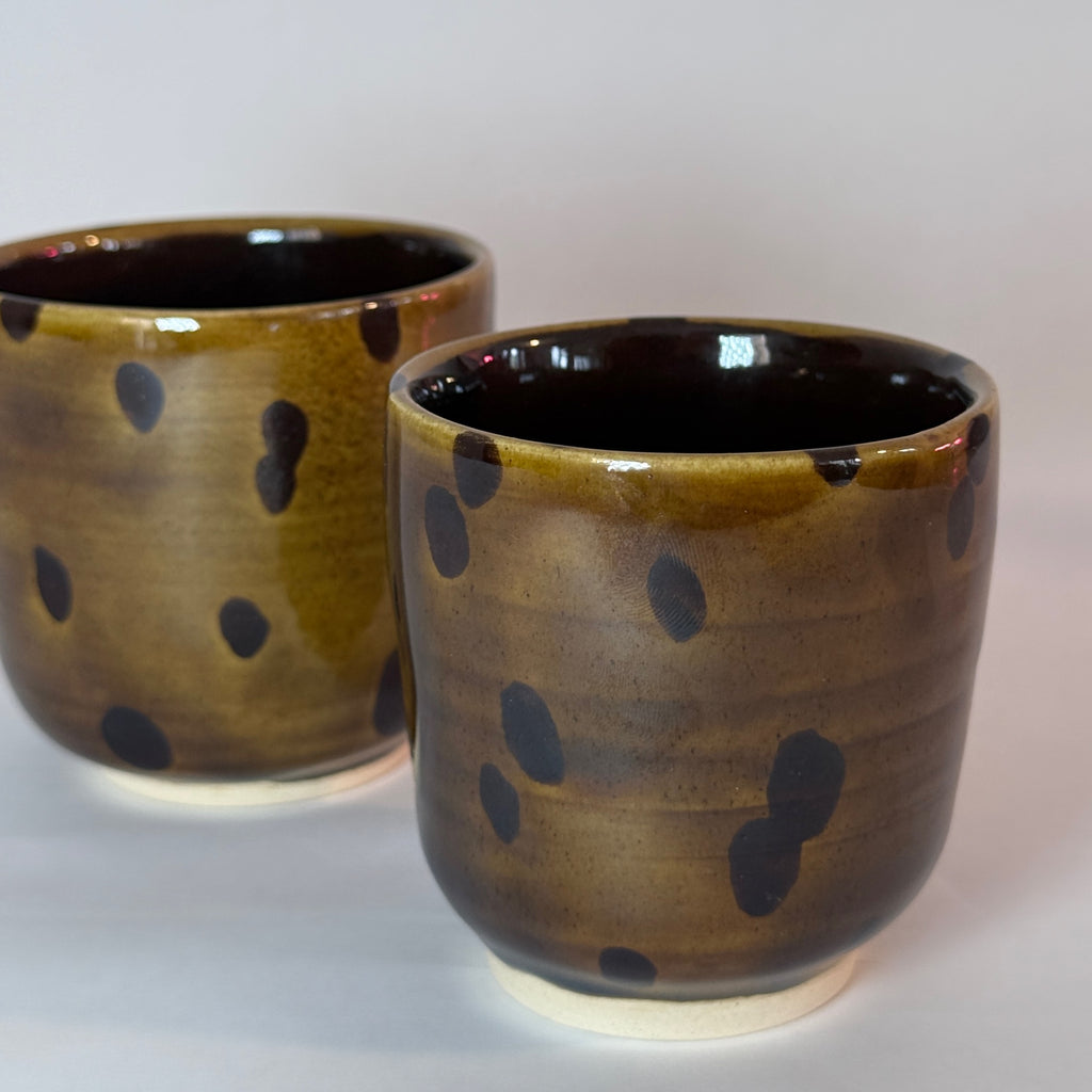 Tortoise Shell Espresso Cups Set