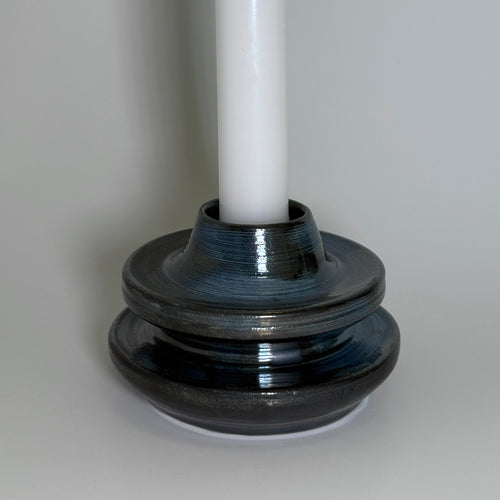 BB Blue Candlestick Holder